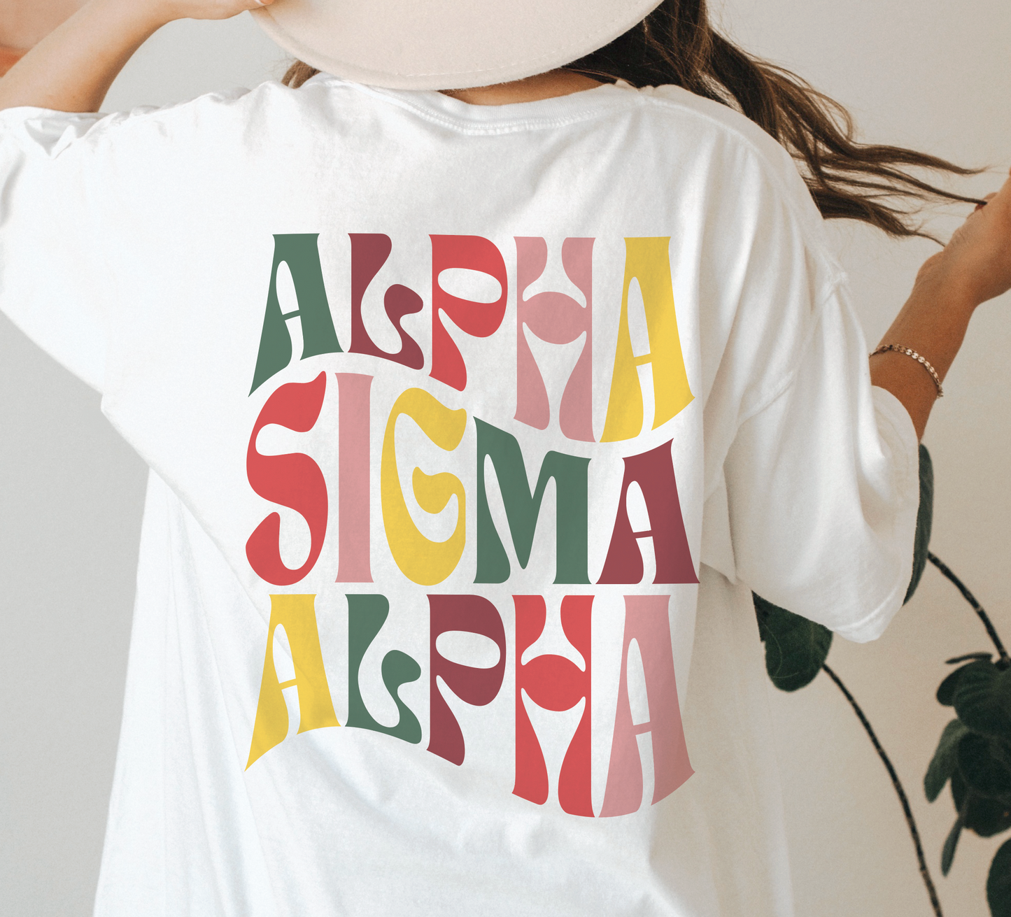 Alpha Sigma Alpha Oversized Shirt, Groovy Sorority Sweatshirt , Alpha Sigma Alpha Hoodie