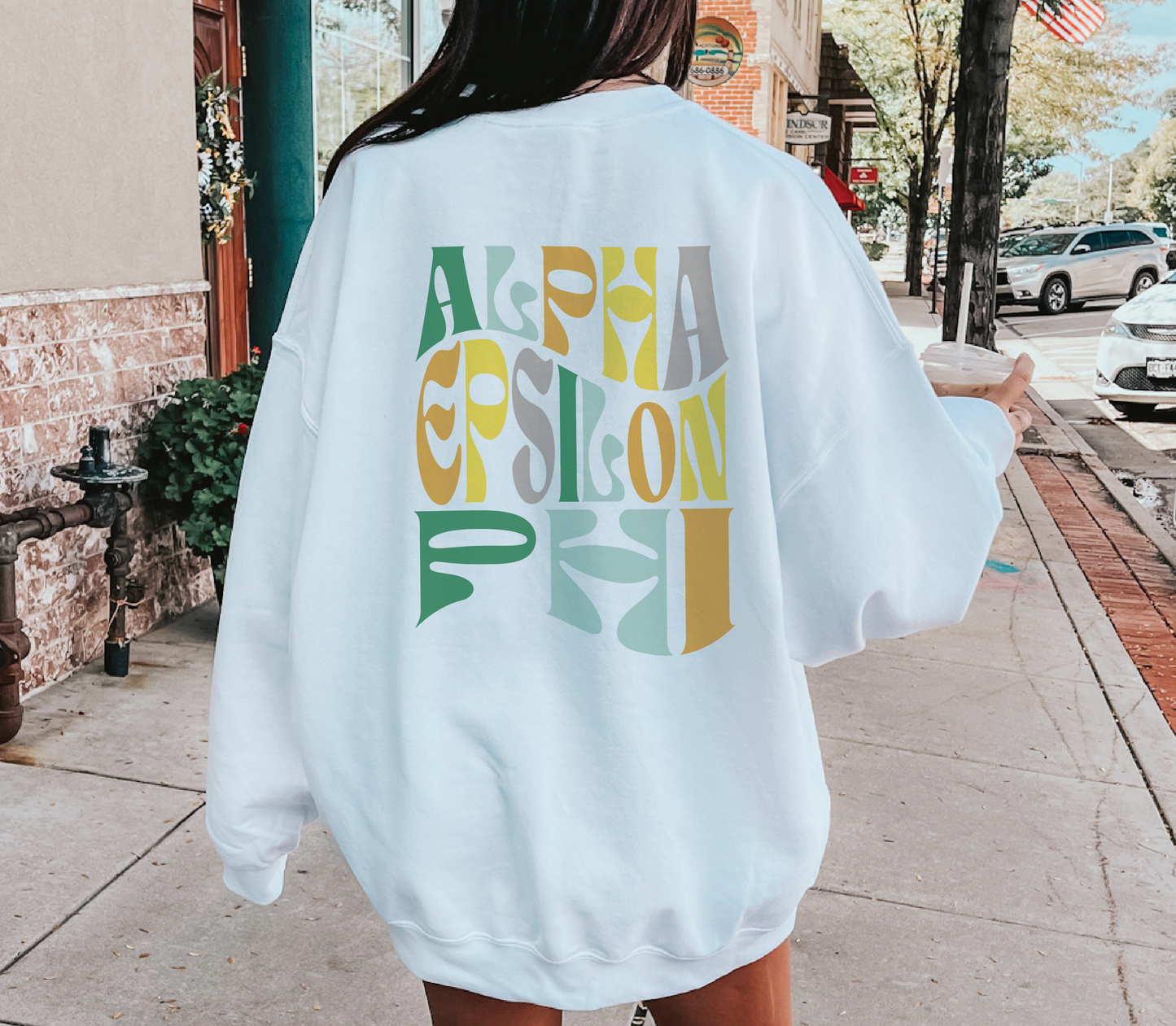 Alpha Epsilon Phi Oversized Shirt, Groovy Sorority Sweatshirt , Alpha Epsilon Phi Hoodie, AEPHI Sorority, A E PHI, A E PHI Sorority Shirt
