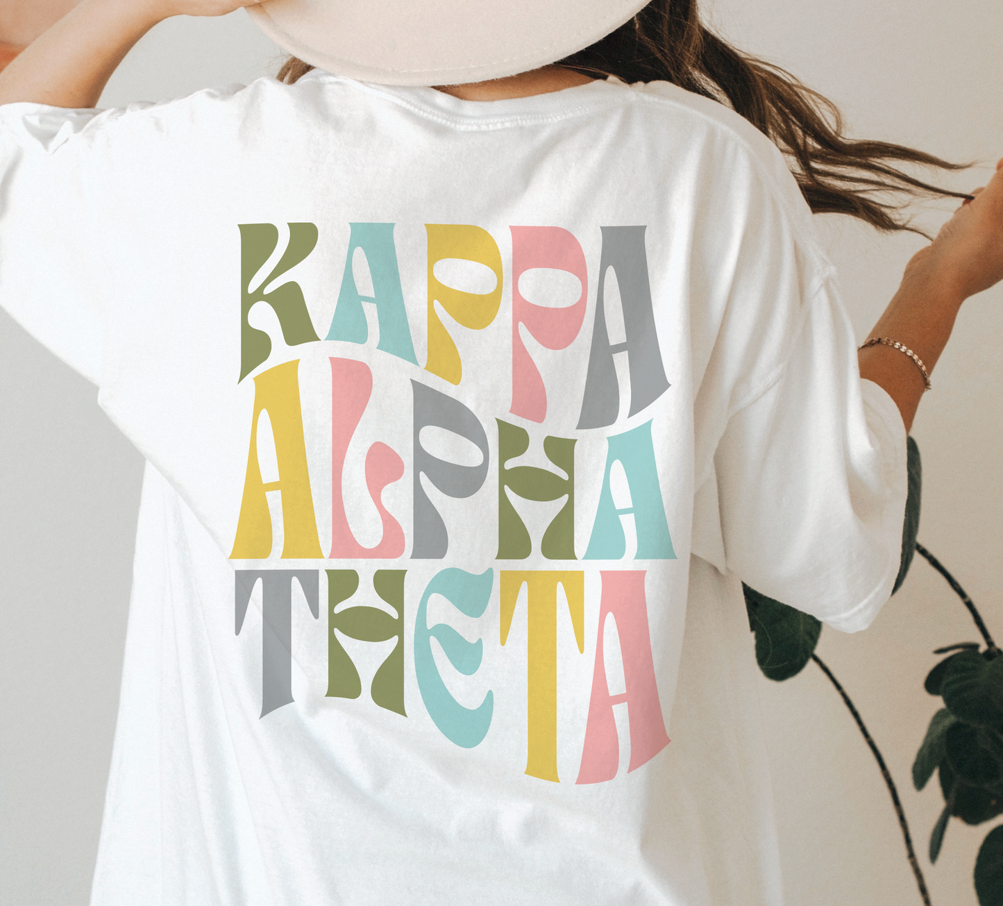 Kappa Alpha Theta Oversized Shirt, Groovy Sorority Sweatshirt , Kappa Alpha Theta Hoodie, KAT Sorority, Theta Sorority Shirt