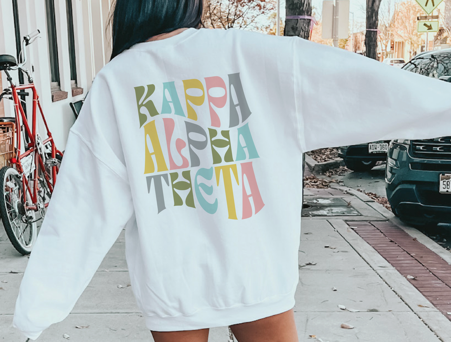 Kappa Alpha Theta Oversized Shirt, Groovy Sorority Sweatshirt , Kappa Alpha Theta Hoodie, KAT Sorority, Theta Sorority Shirt