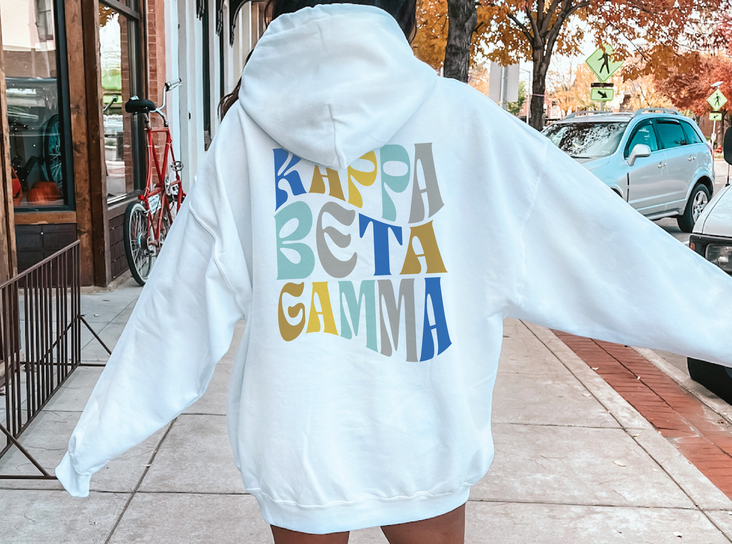 Kappa Beta Gamma Oversized Shirt, Groovy Sorority Sweatshirt , Kappa Beta Gamma Hoodie, Sorority, Kappa Beta Gamma Sorority Shirt