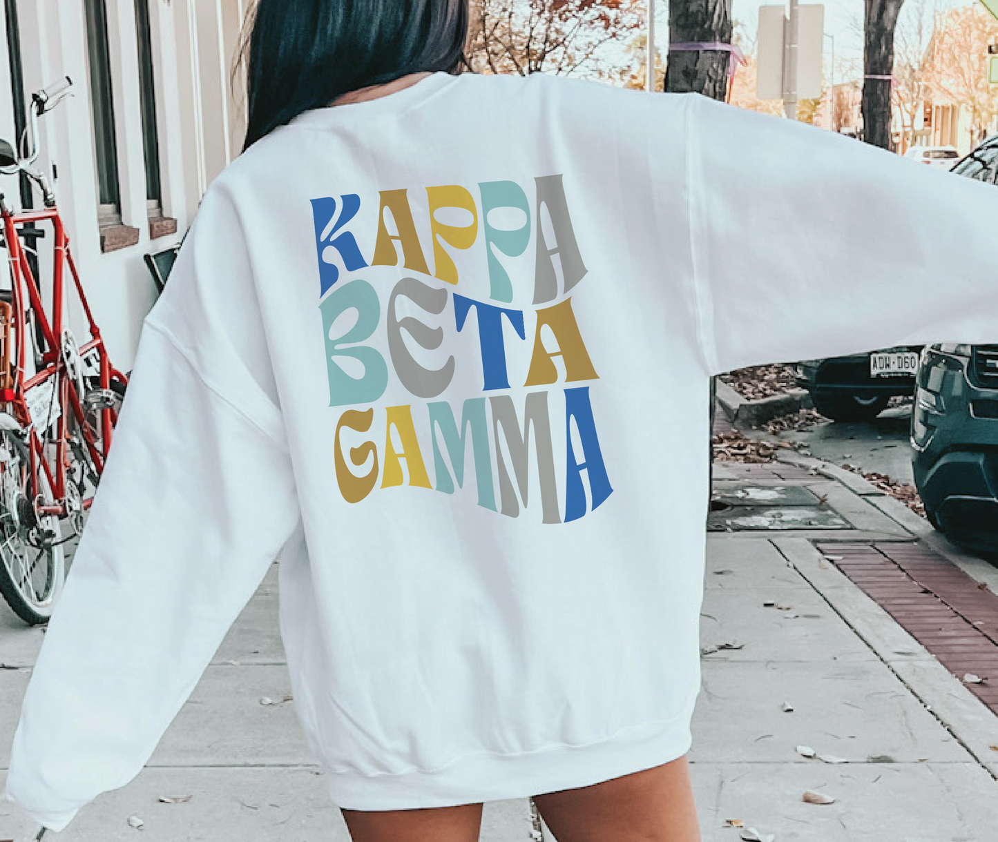 Kappa Beta Gamma Oversized Shirt, Groovy Sorority Sweatshirt , Kappa Beta Gamma Hoodie, Sorority, Kappa Beta Gamma Sorority Shirt