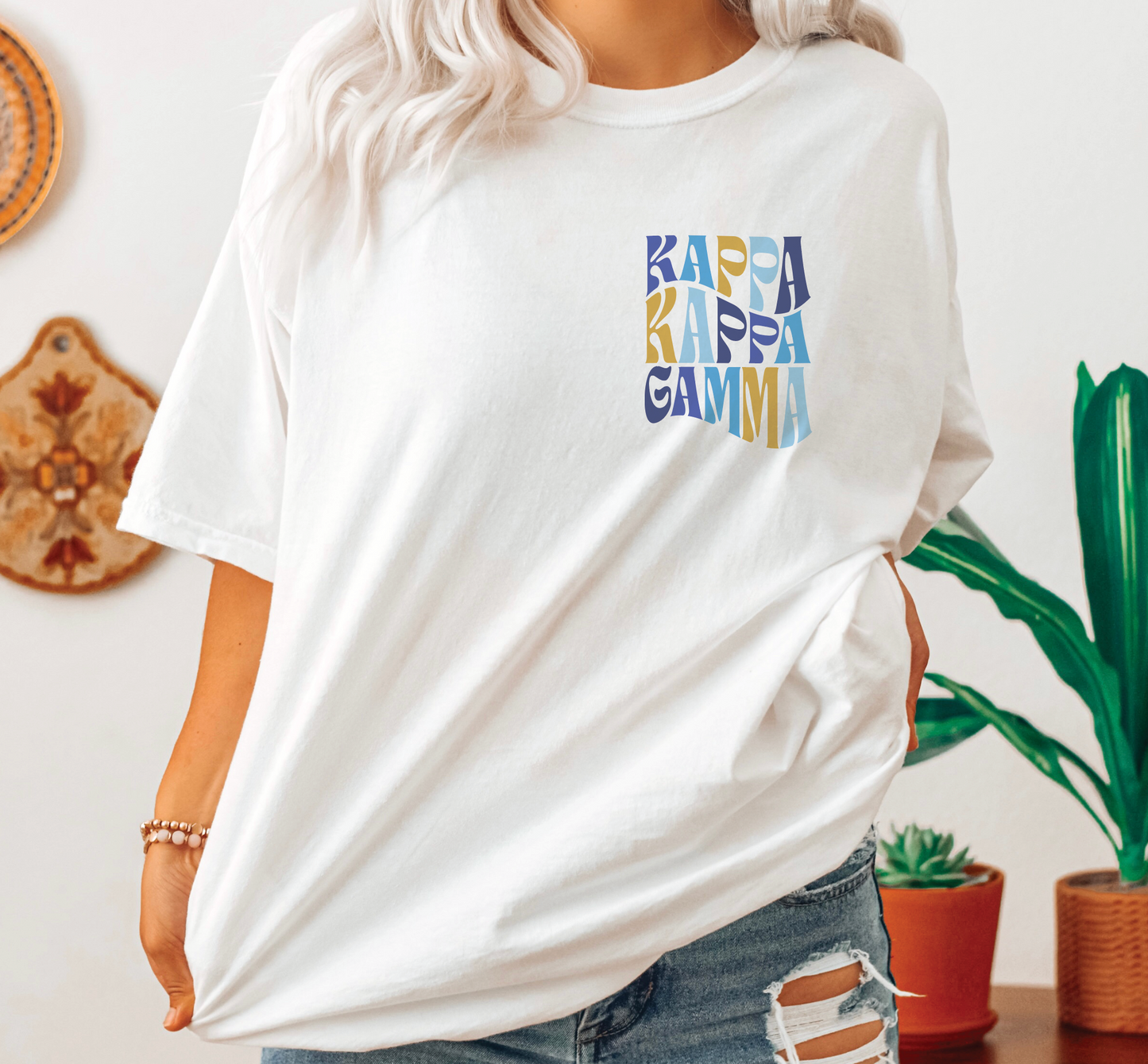 Kappa Kappa Gamma Oversized Shirt, Groovy Sorority Sweatshirt , Kappa Kappa Gamma Hoodie, KKG Sorority, Kappa Kappa Gamma Sorority Shirt, Kappa shirt