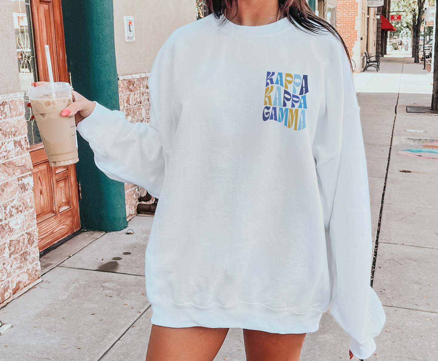 Kappa Kappa Gamma Oversized Shirt, Groovy Sorority Sweatshirt , Kappa Kappa Gamma Hoodie, KKG Sorority, Kappa Kappa Gamma Sorority Shirt, Kappa shirt