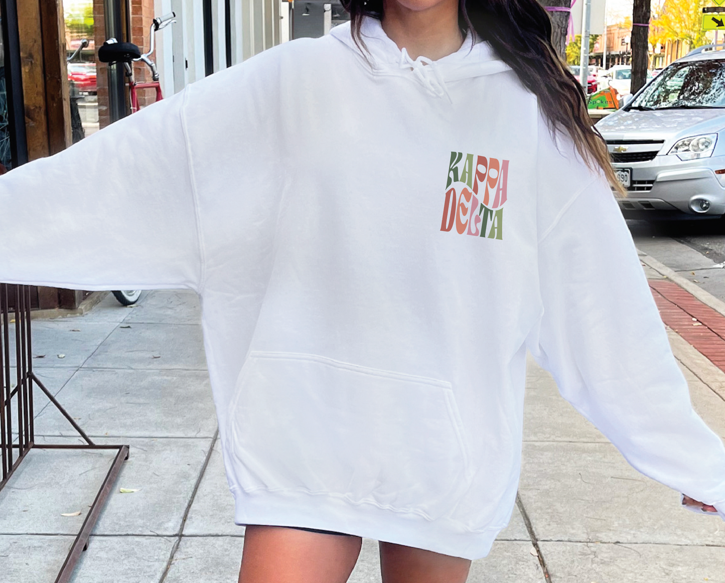 Kappa Delta Oversized Shirt, Groovy Sorority Sweatshirt , Kappa Delta Hoodie, Kappa Delta Sorority Shirt, Kay Dee Shirt