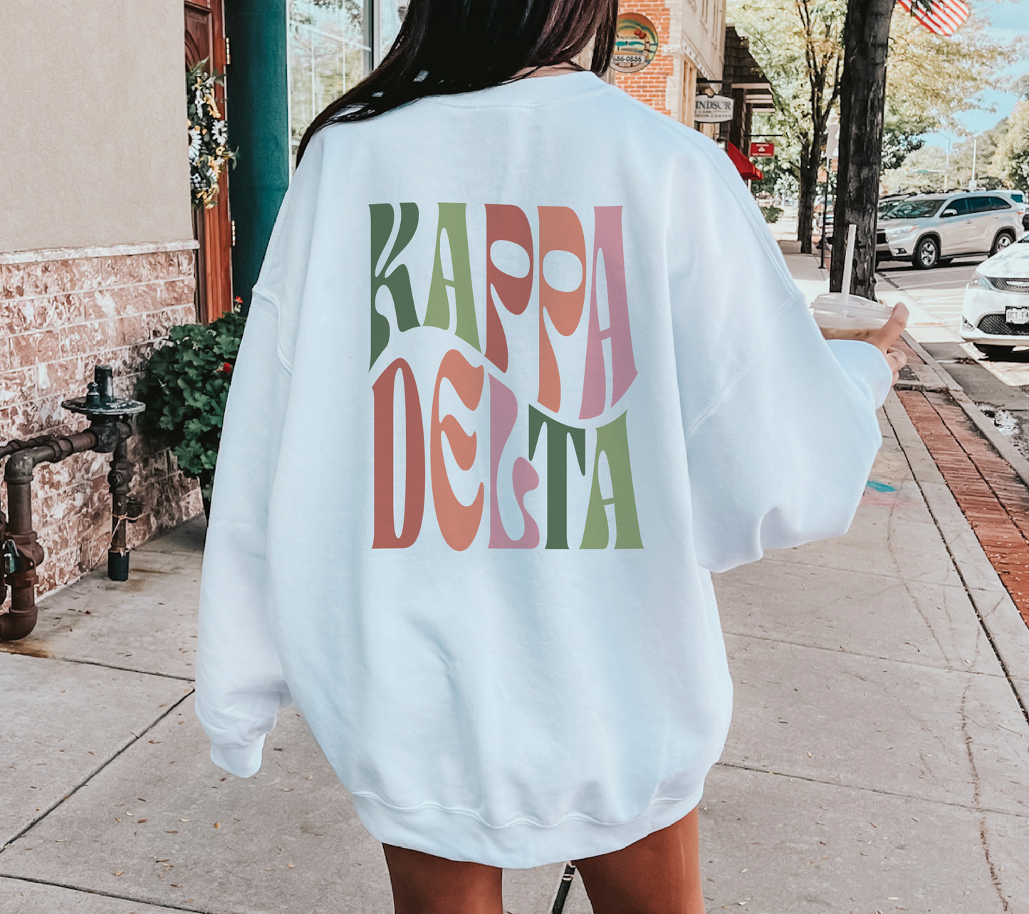 Kappa Delta Oversized Shirt, Groovy Sorority Sweatshirt , Kappa Delta Hoodie, Kappa Delta Sorority Shirt, Kay Dee Shirt