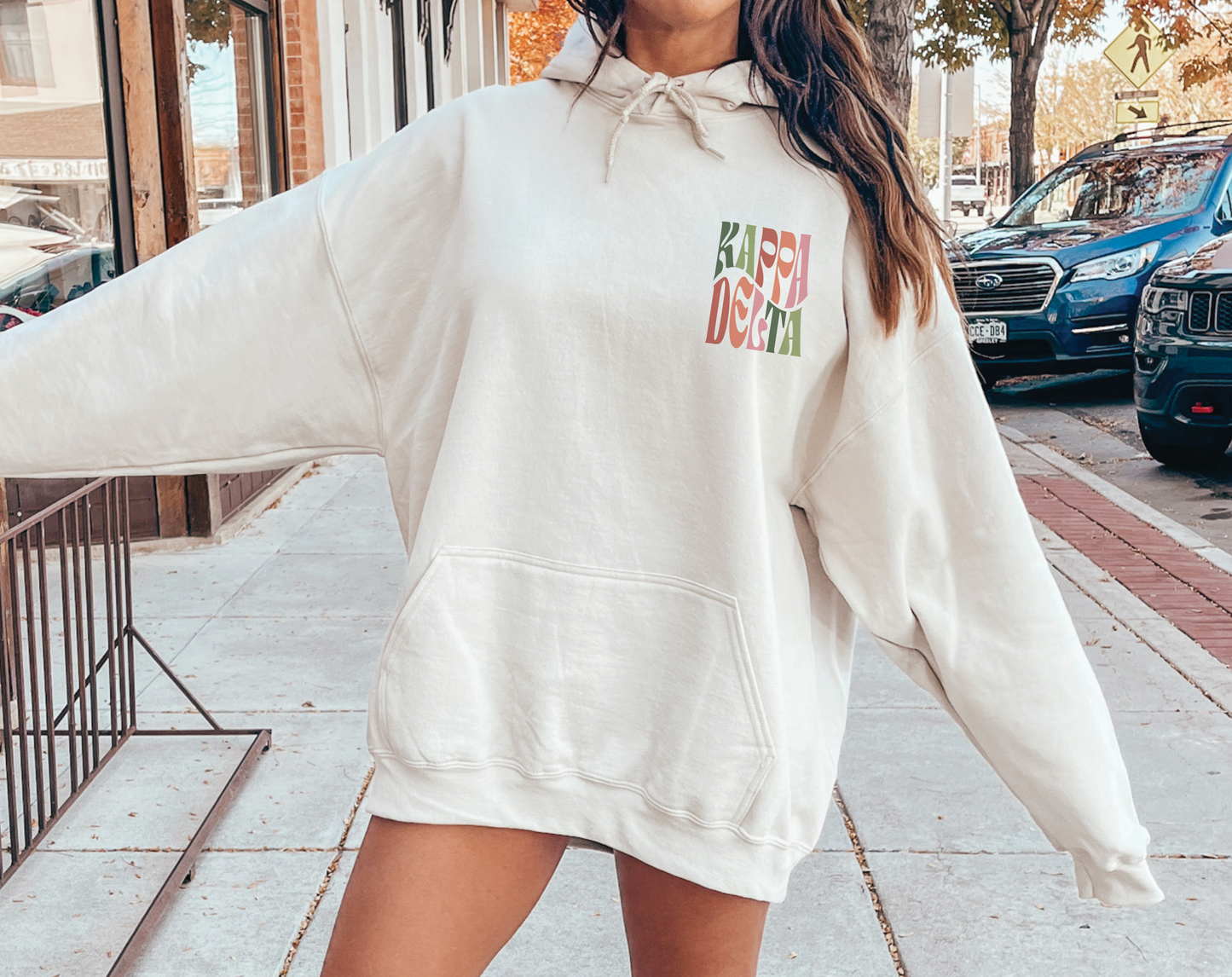 Kappa Delta Oversized Shirt, Groovy Sorority Sweatshirt , Kappa Delta Hoodie, Kappa Delta Sorority Shirt, Kay Dee Shirt