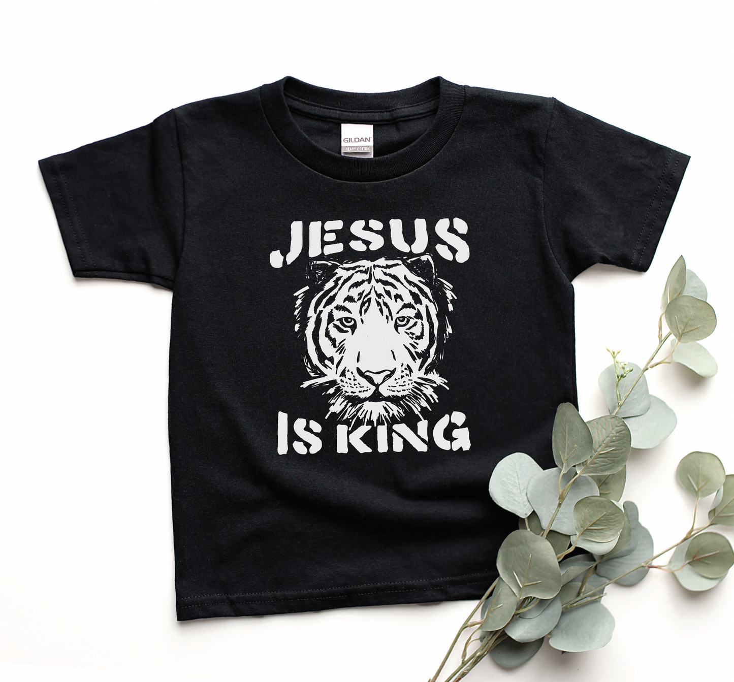 Kids Jesus is King Tiger Shirt