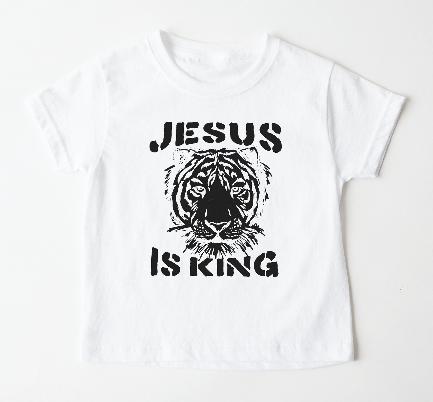 Kids Jesus is King Tiger Shirt