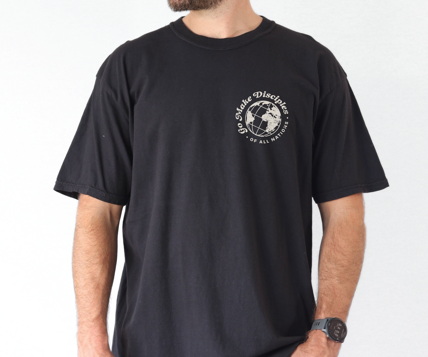 Men's Christian Bible Verse Shirt, Be Go Make Disciples Shirt, Matthew 28 Tee, Unisex Garment-Dyed Shirt, Comfort Colors, Gift for Men